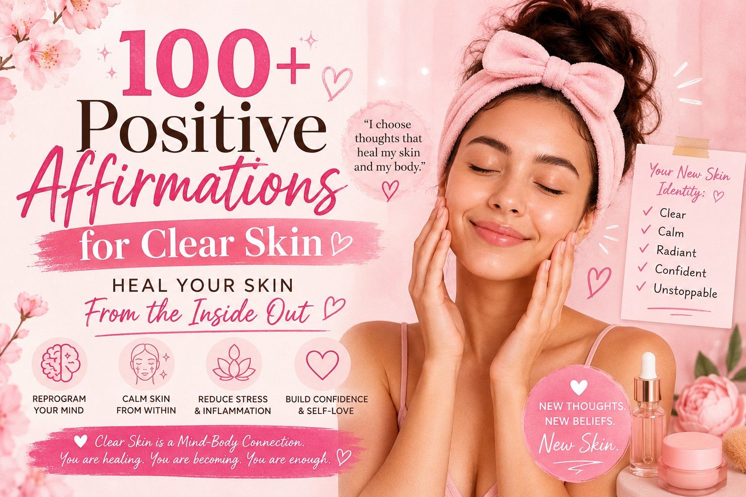 100+ Positive Affirmations for Clear Skin