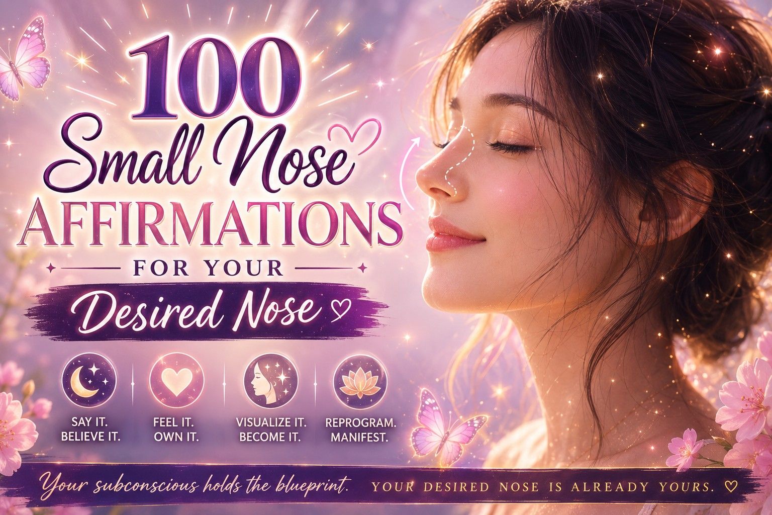 100 Small Nose Affirmations for Your Ideal Nose
