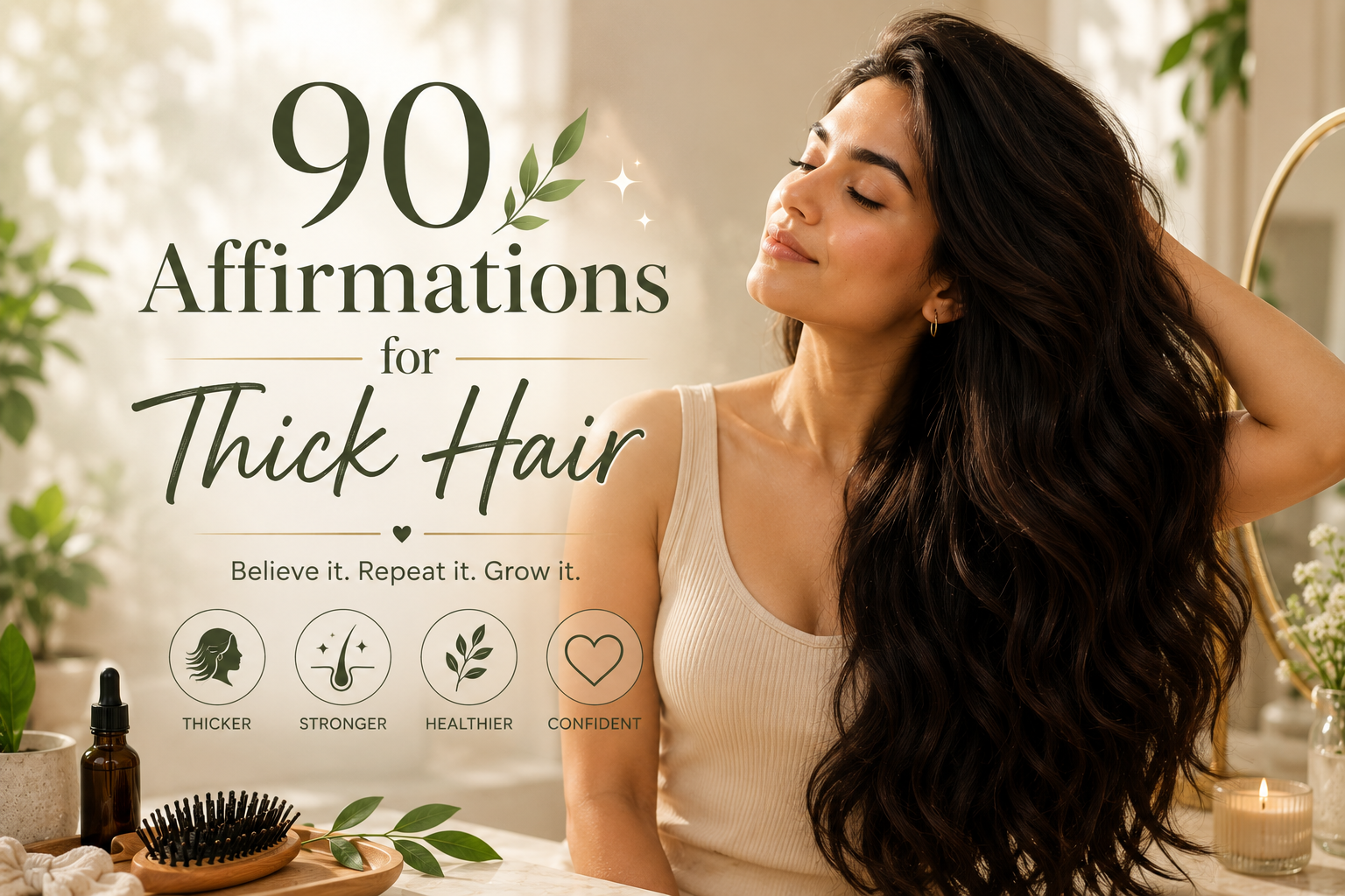 90 Affirmations for Thick Hair