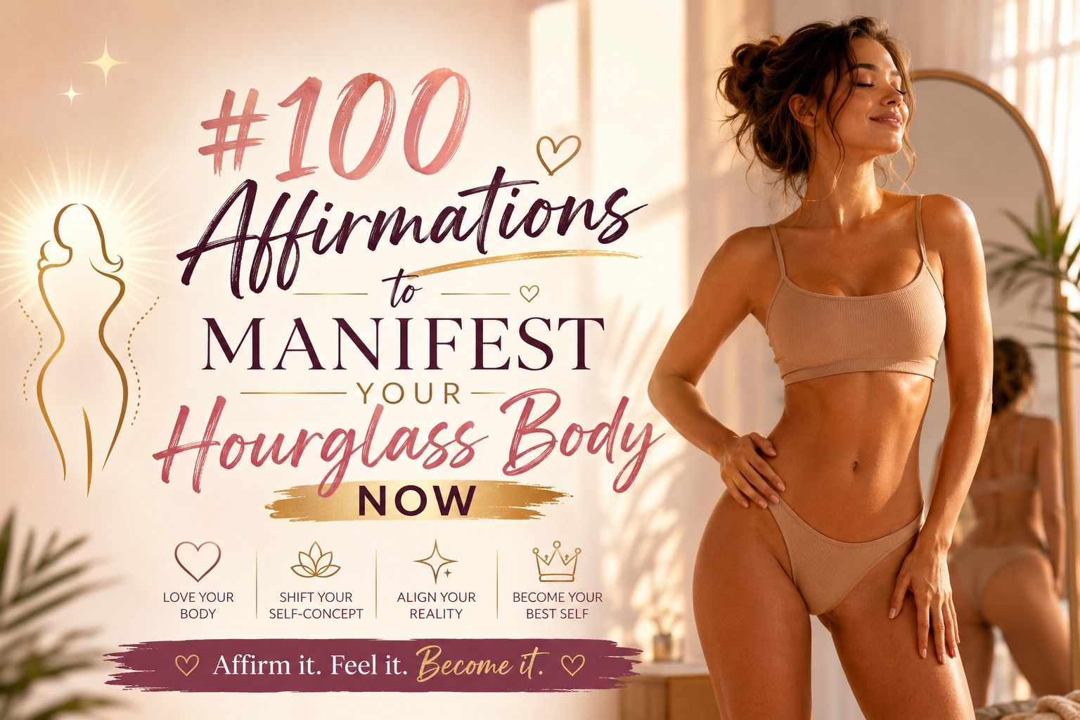 83+ Affirmations to Manifest Your Hourglass Body Now