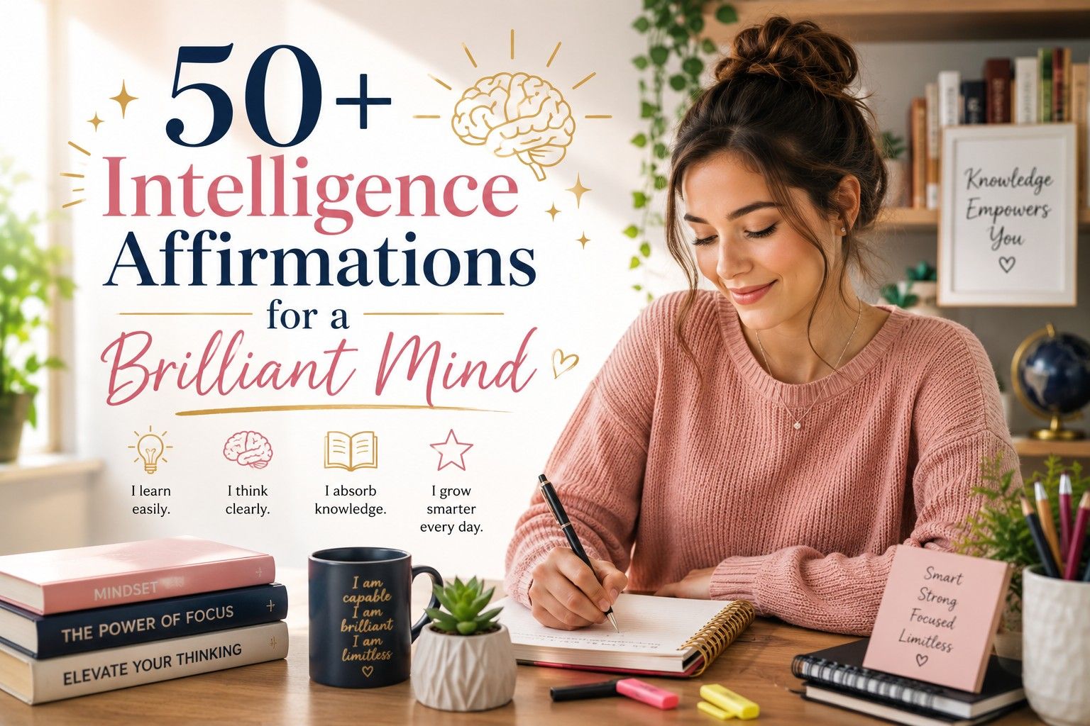 50+ Intelligence Affirmations for a Brilliant Mind
