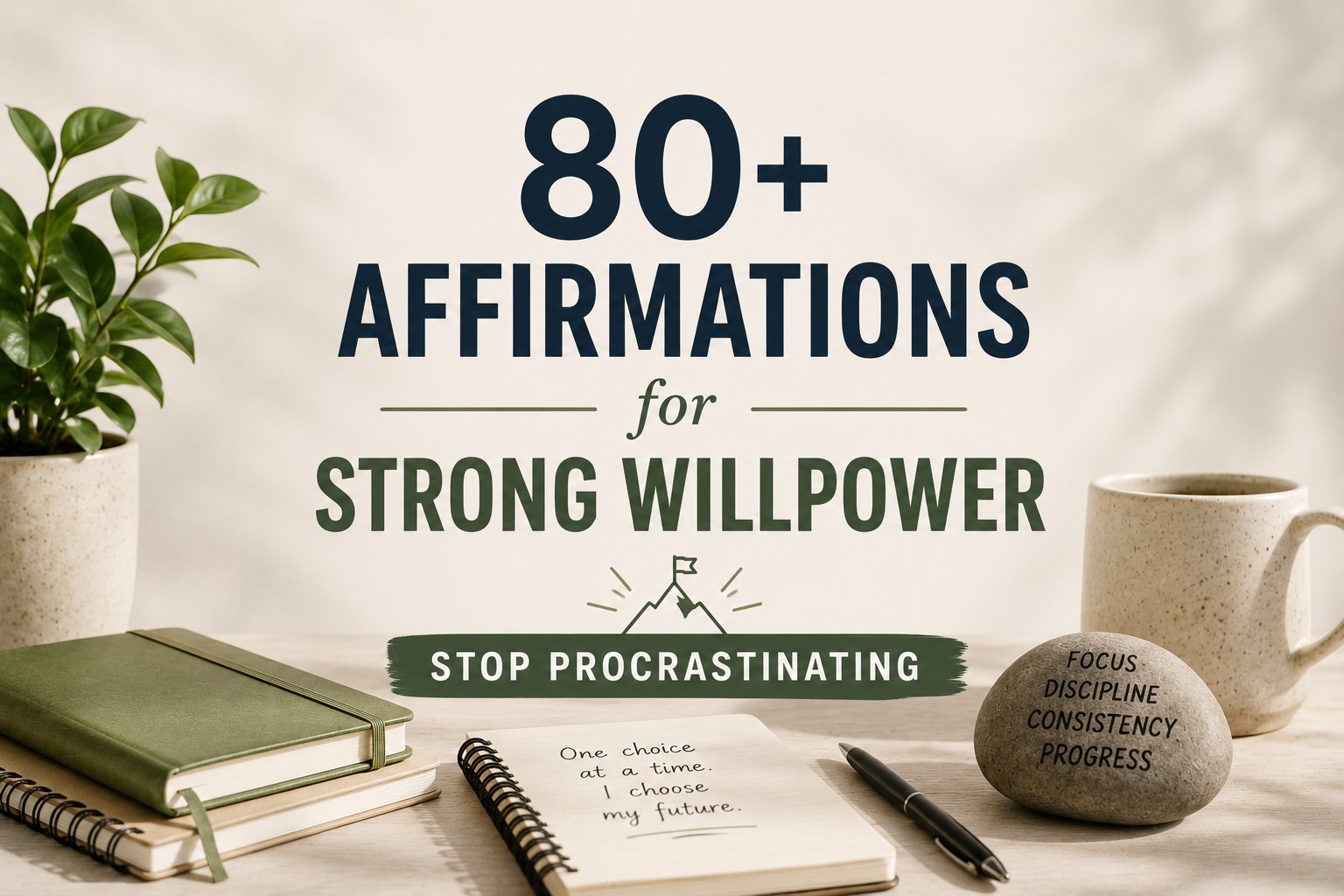 80+ Affirmations for Strong Willpower | Stop Procrastinating