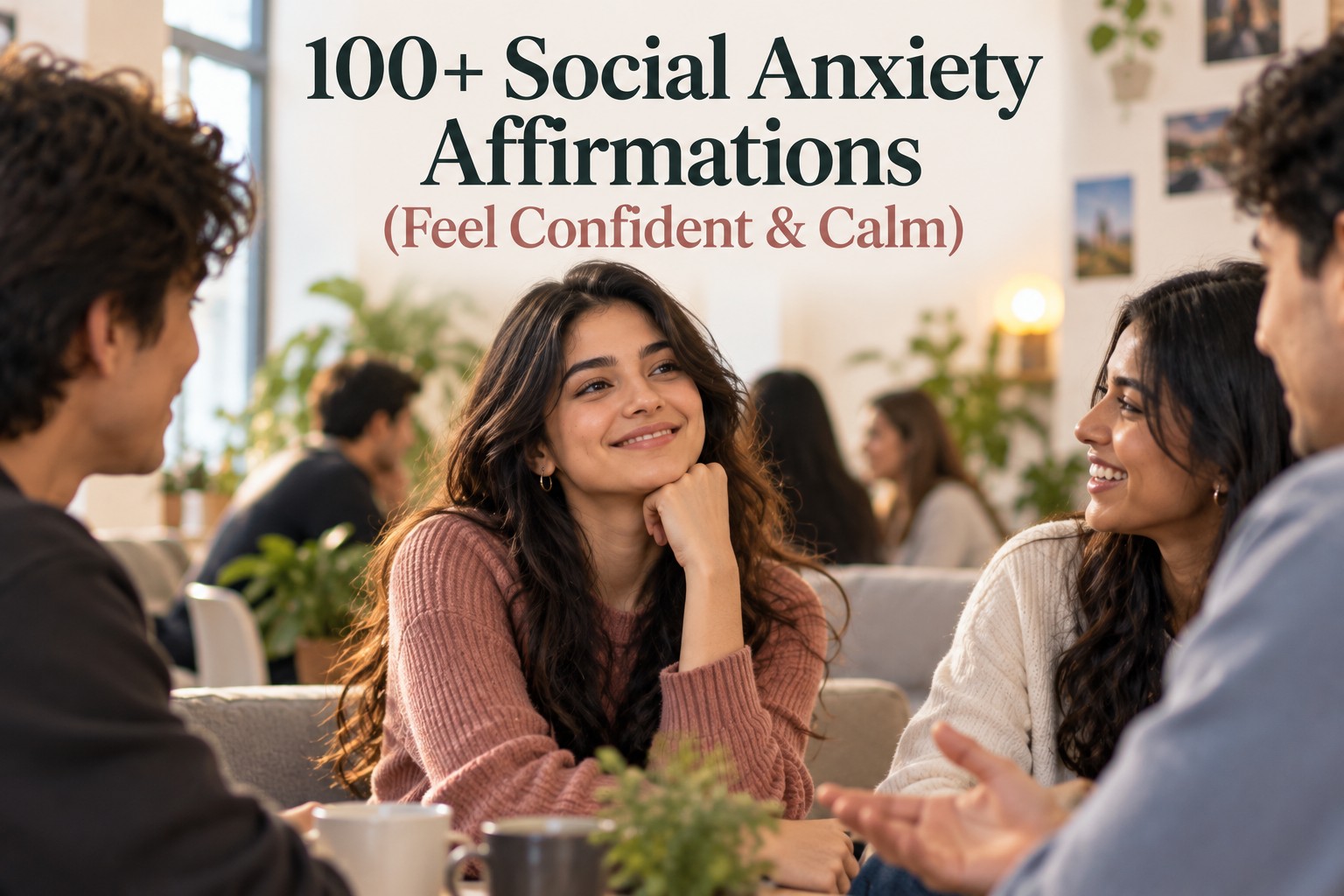100+ Social Anxiety Affirmations (Feel Confident & Calm)